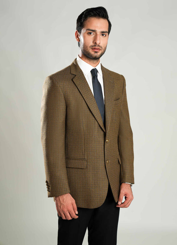 Multi Checks  Worsted Tweed Classic Blazer