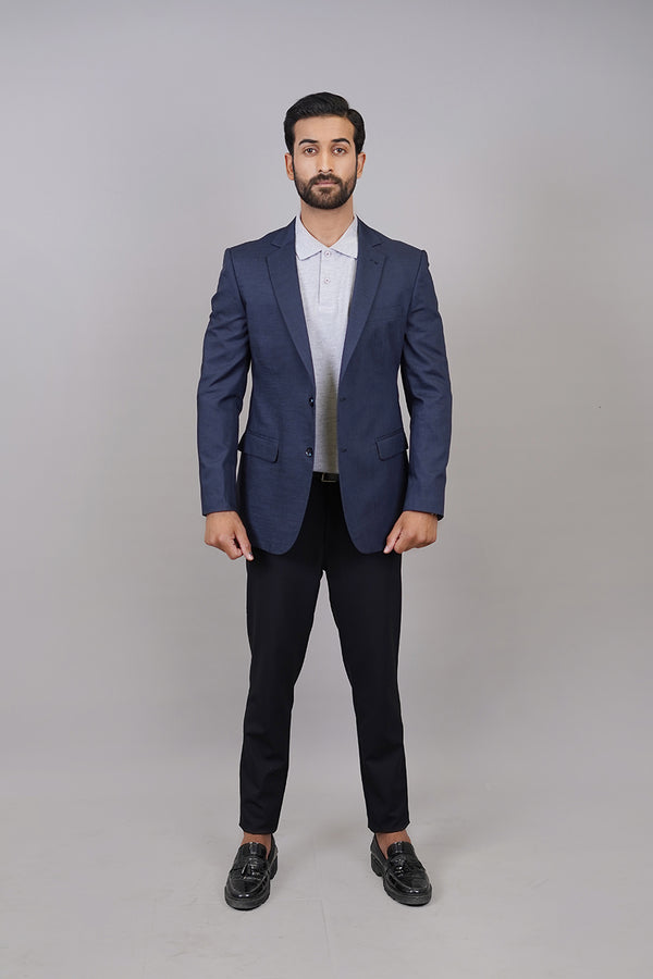 Navy Blue Linen Blazer – Classic Men’s Formal Wear