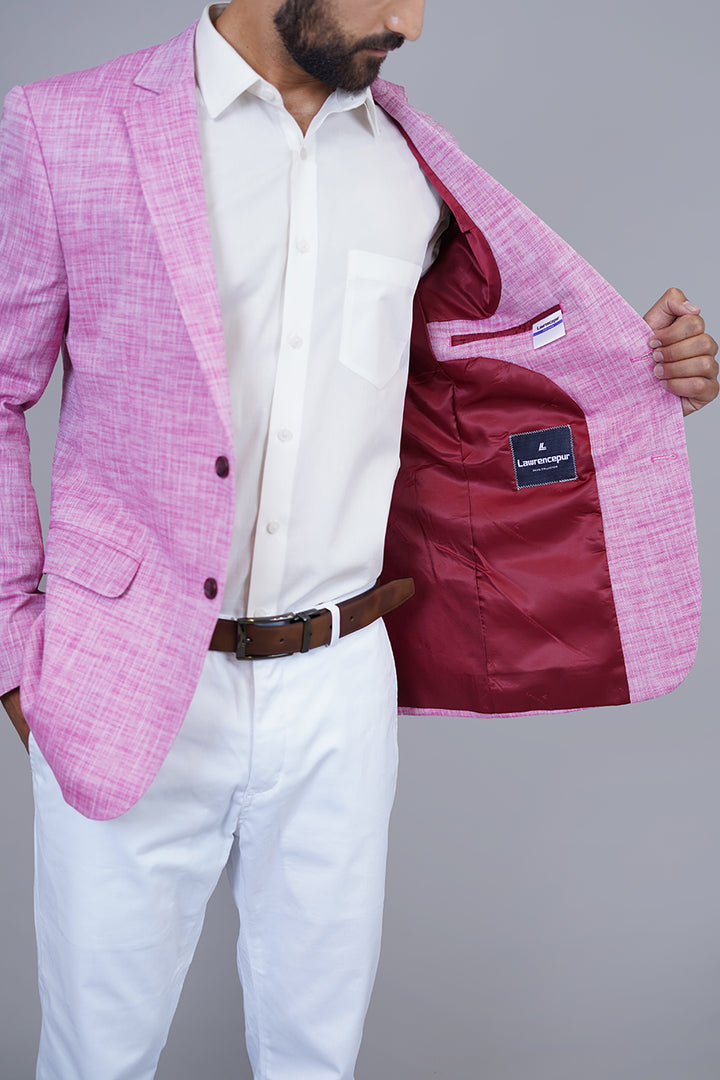 Red Blazer Side View – Comfortable & Stylish