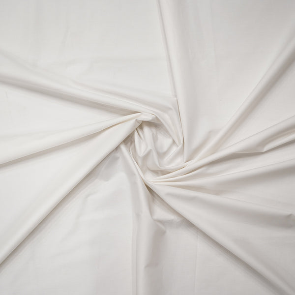 Fabric - White Heaven Egyptian Cotton Off White Plain