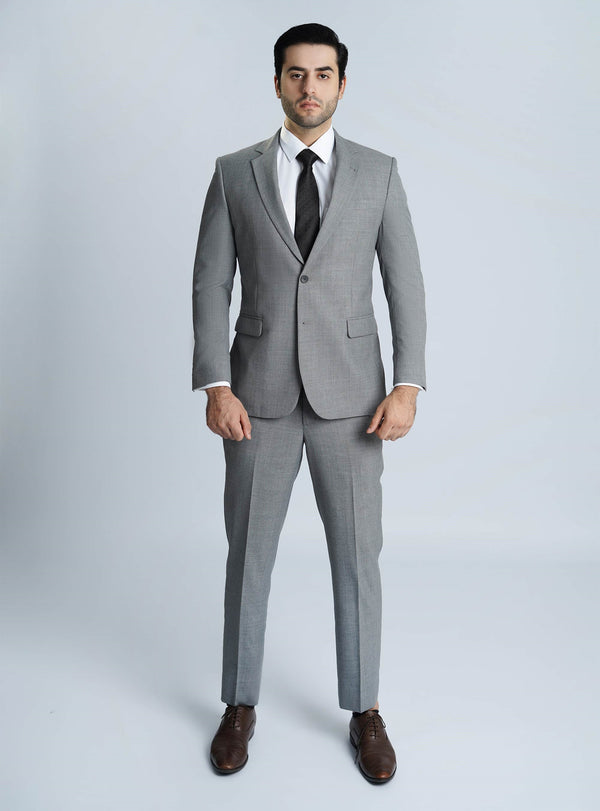 Medium grey classic fit suit for men, part of Lawrencepur's ready-to-wear and made-to-measure range.