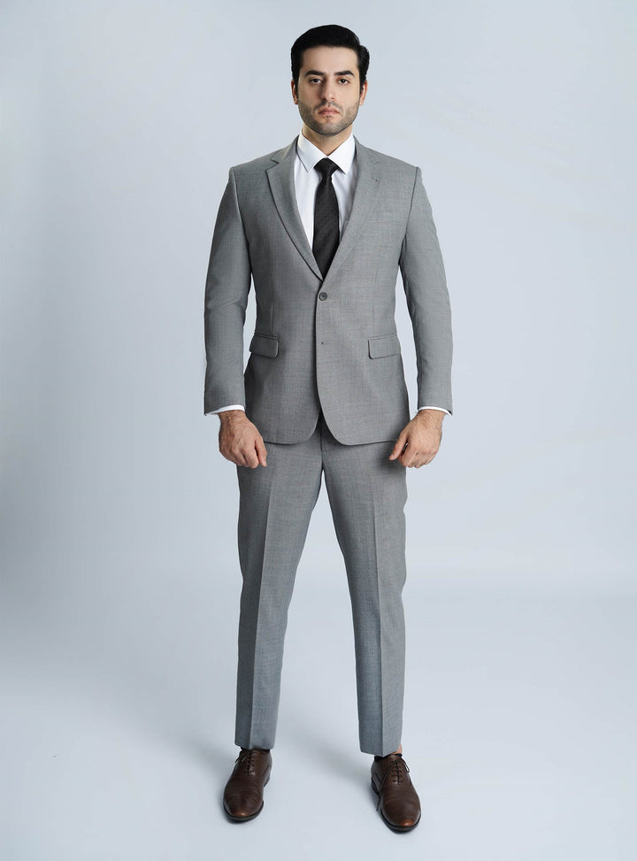 Medium grey classic fit suit for men, part of Lawrencepur's ready-to-wear and made-to-measure range.