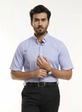 Half Sleeves Shirt - Delta Multi Tattersall Plaid