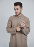 Kurta - Sensation Pima Cotton Peanut Brown Plain