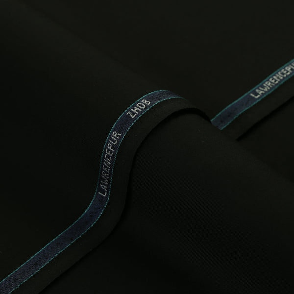 Plain Twill-Black, Poly Viscose, Zhob Winter Shalwar Kameez Fabric
