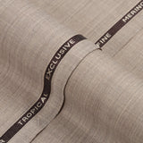 Plain-Firewood Brown, Wool Blend, Tropical Exclusive Suiting Fabric