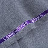 Plain Grey Wool Blend / Poly Wool, Panama Classic, Trousering Fabric