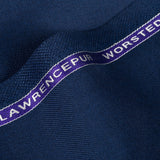 Plain Navy Blue, Wool Blend, Worsted Flannel Fabric