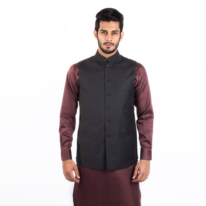 Charcoal Grey Waistcoat – Slim Fit Vest for Men’s Suits