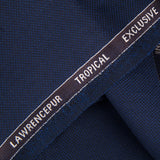 Bird Eye Textured-Navy Blue, Wool Blend, Tropical Exclusive Suiting Fabric