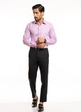 Herringbone Textured-Deep Pink, Alpha Cotton Formal Shirts