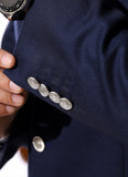 Plain Twill-Navy Blue, Merino Wool, Superior Serge Classic Blazers