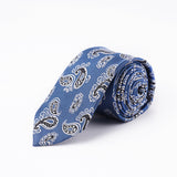 Paisley-Blue, Pure Silk Neck Ties – Lawrencepur