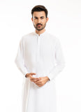 White Plain Delta Wash N Wear Shalwar Kameez Suit