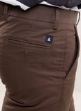 Plain Twill-Chocolate Brown, Wrinkle Free, 100% Cotton, Semi Formal Trouser