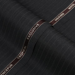 Thin Stripes-Charcoal Grey, Wool Rich 3 Pc Suits – Lawrencepur