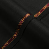 Plain-Charcoal Grey, S 100s Pure Wool, Royal Hudson Gaberdine Suiting Fabric